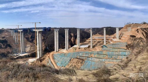 G244线甘肃庆阳过境段公路项目重点工程建设正酣