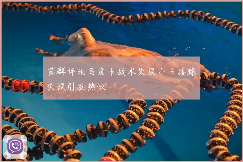 苏群评论乌度卡战术失误小卡接球失误引发热议